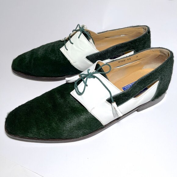 Davanzati Made in Italy Calf Hair Lace Up Oxford Cutout Dress Shoes main image 12